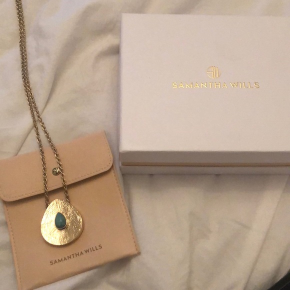 Samantha Wills gold and turquoise necklace - Picture 1 of 4